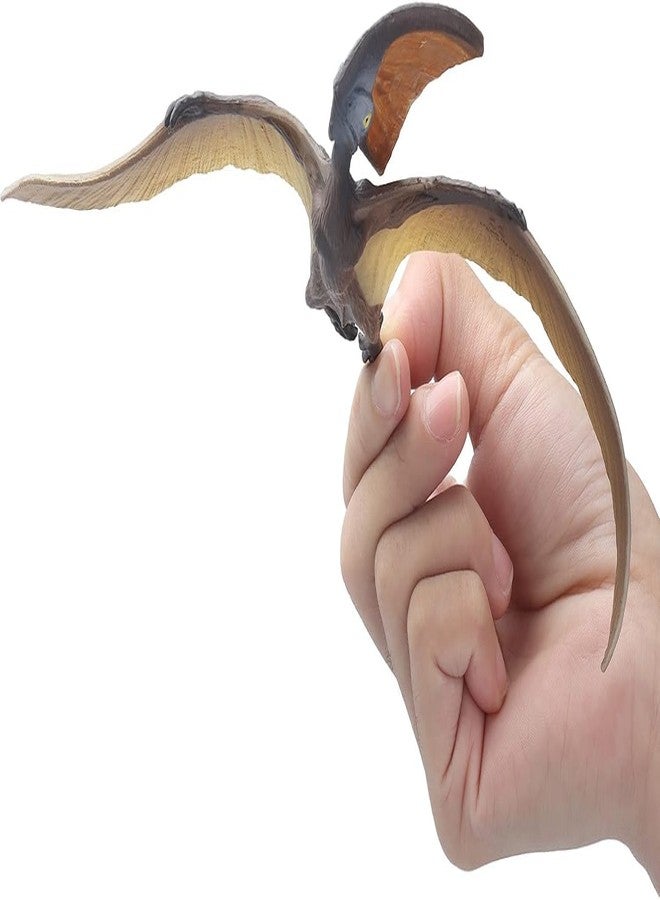 FUNFOB Dinosaur Toy Figure Pterosaur Dinosaur Toys for Kids & Adults PVC Multicolour | Flying Flat Dino - Image 3